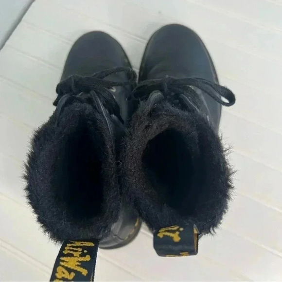 Dr. Martens 1460 Pascal Faux Fur Lined Lace Up Boots Sz Men’s 9 Women’s 10 - Picture 4 of 10